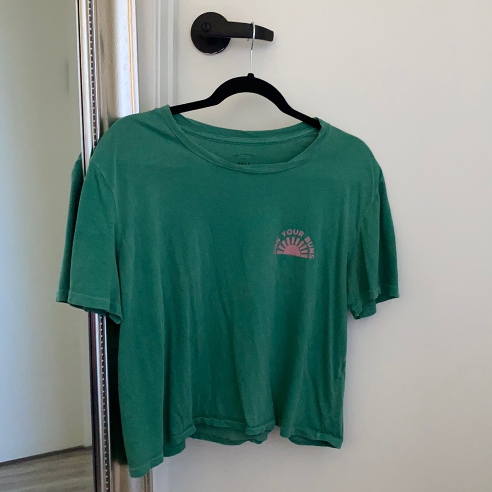 Billabong Sun Your Buns t-shirt in emerald green